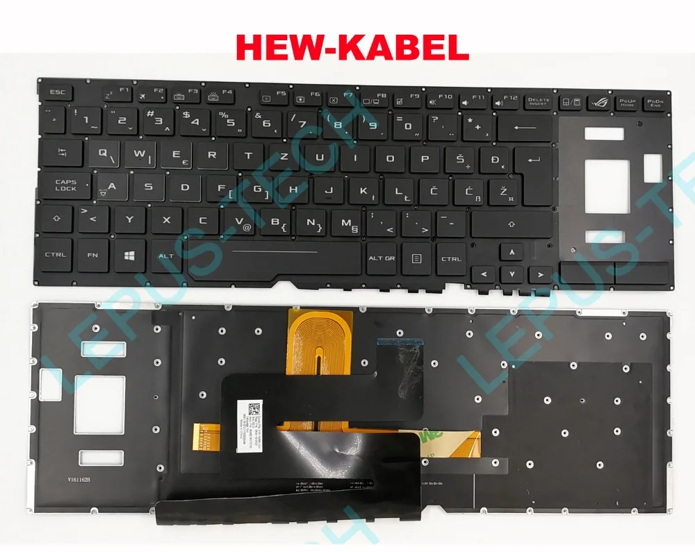 

Keyboard for ASUS ROG GX501 GX501VI GX501VIK GX501VS GX501VSK SWISS Slovenian WB SV with backlight Keyboard