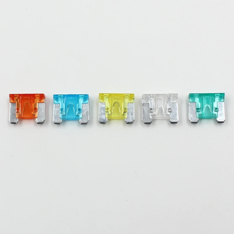 Купить предохранители для автомобиля рядом со мной 100Pcs Automotive PC and Zinc alloy Low-profile Mini Fuses 5A 7.5A 10A 15A 20A 2