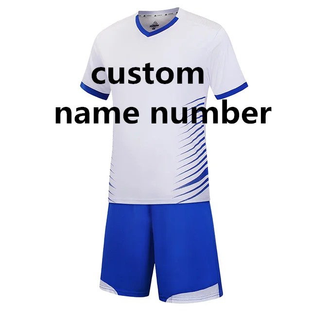 Тренировочный костюм для футбола, костюм для мужчин/детей, тренировочные майки наивысшего качества, футбольные Трикотажные изделия для футбола, комплекты футбольной формы - Цвет: custom name number