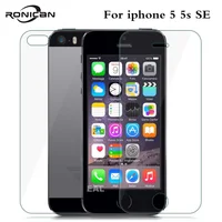 2 шт. = закаленное стекло премиум-класса для передней + задней панели для iPhone 5 5S SE против царапин 9 H 0,26 мм 2.5D Экран Защитная пленка для iPhone 5S SE - изображение