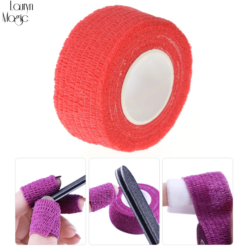 

1 Pcs Nail Art Gel Polish Remove Bandage Tool Set Adhesive Roll Tape Skin Care Protect Manicure Nail Art Tool Random Colors