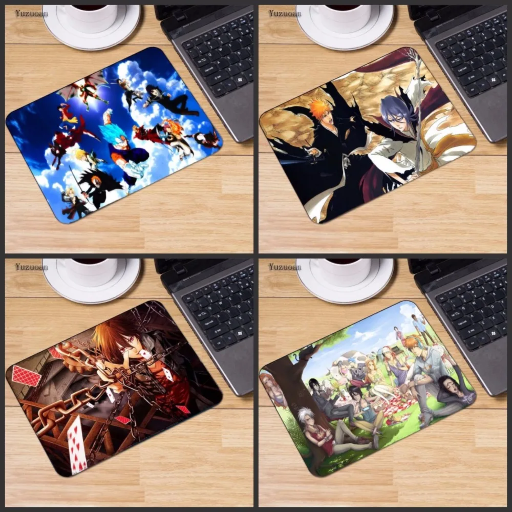 

Yuzuoa New Design Bleach Customized MousePads Computer Laptop Anime Mouse Mat Size for 25x29cm Rubber Rectangle Mousemats
