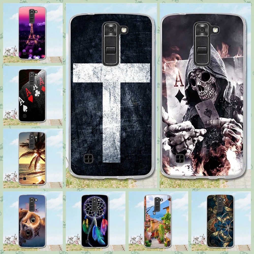

Soft Silicone Cover Case for Capa LG K7/Tribute 5 LS675/X210 X210DS Case Soft Silicone Back Cover For Funda LG K7 K 7 Case Cover