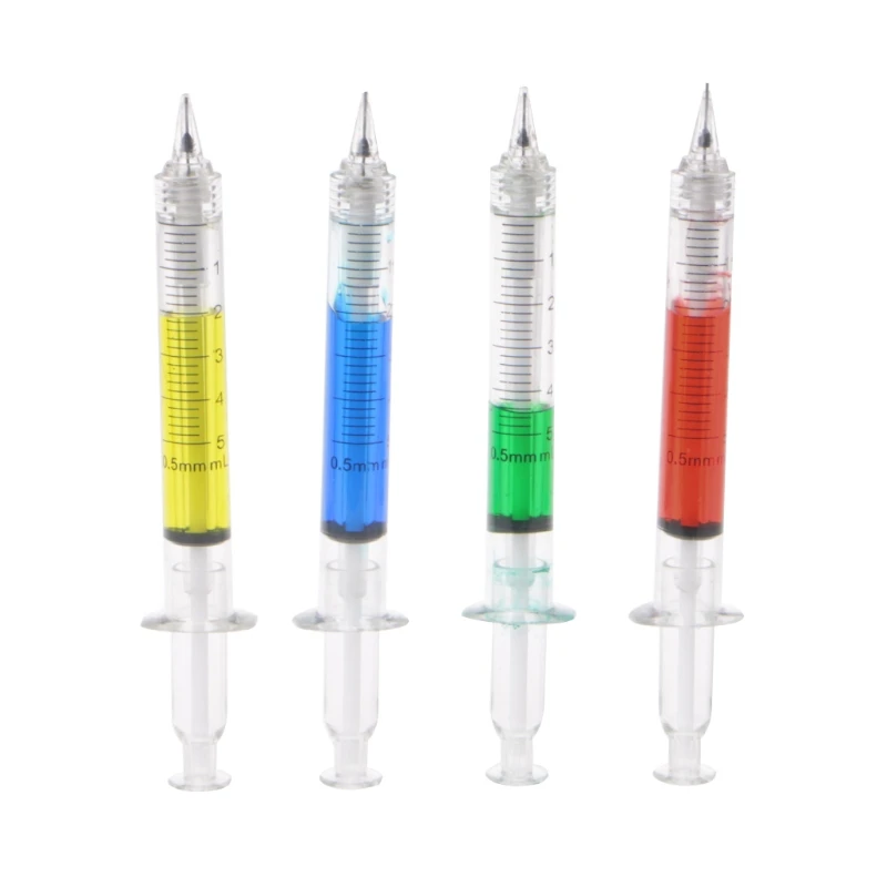 1Pc Needle Tube Syringe Shape Mechanical Pencil Office School