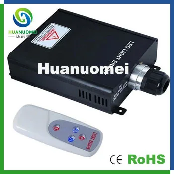 

High brightness 45W fiber optic light engine with rgb wireless remote