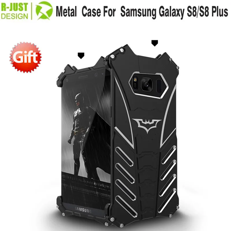 imágenes para R-JUST Bumper para samsung galaxy s8 s8 De Aluminio Al Aire Libre A Prueba de Golpes Caso de la Cubierta Para Samsung Galaxy plus negro Coque imágenes para R-JUST Bumper para samsung galaxy s8 s8 De Aluminio Al Aire Libre A Prueba de Golpes Caso de la Cubierta Para Samsung Galaxy plus negro Coque