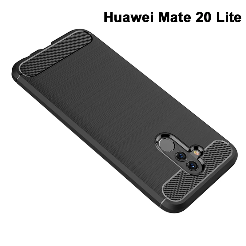 

Huawei Mate 20 Lite case cover Wiredrawing TPU case for Huawei Mate20 Lite case cover Carbon Fiber Style Mate 20 Lite phone case