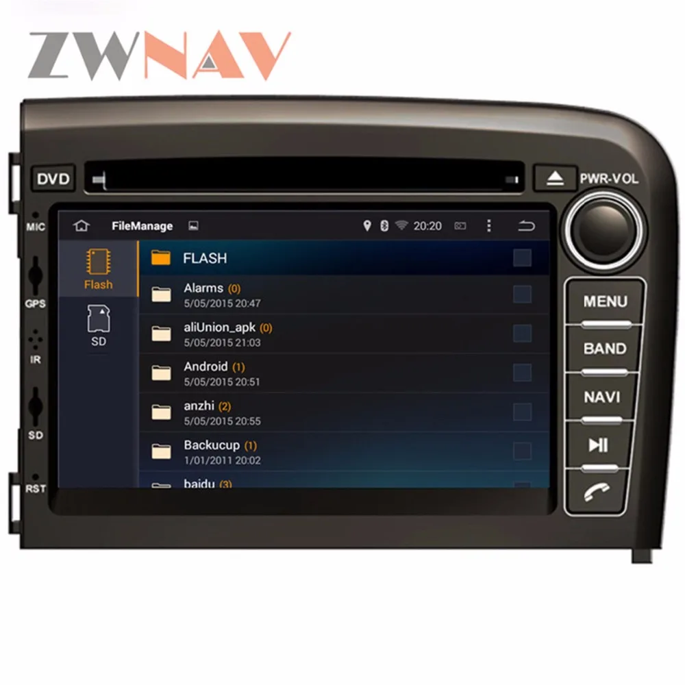 ZWNAV Android 9,0 автомобильный dvd-плеер головное устройство для VOLVO S80 1999-2005 левый авто gps навигация Радио экран карта