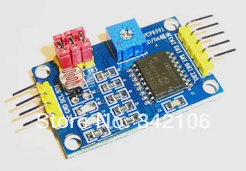 

Free Shipping!!! PCF8591 module AD / DA converter module single-chip multi-channel ad collection