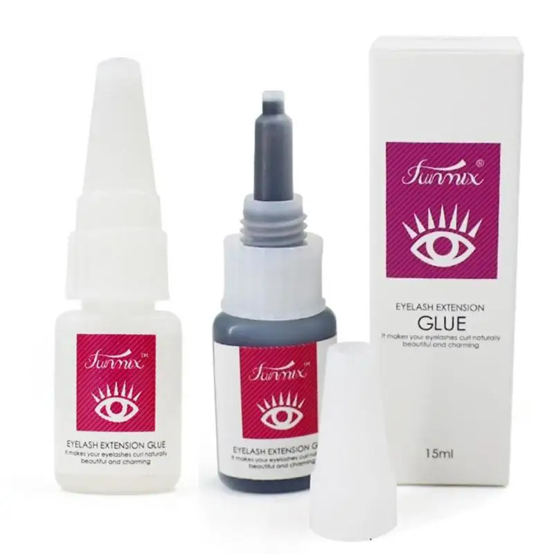 15ml Long Lasting Lashes Glue Low Odor No Toxic Low Stimulate Eyelash Extension Glue Super