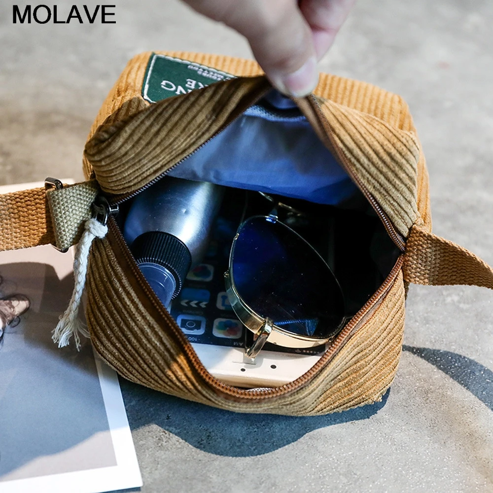 Сумка мессенджер Molave Fabre Новая модная женская однотонная Вельветовая сумка для
