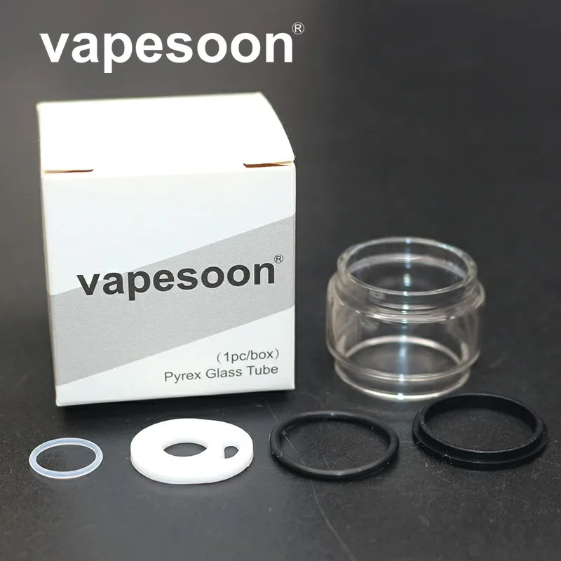 Высокое качество vapesoon стекло трубка для smok tfv8 большой ребенок распылитель силиконовые уплотнительное кольцо