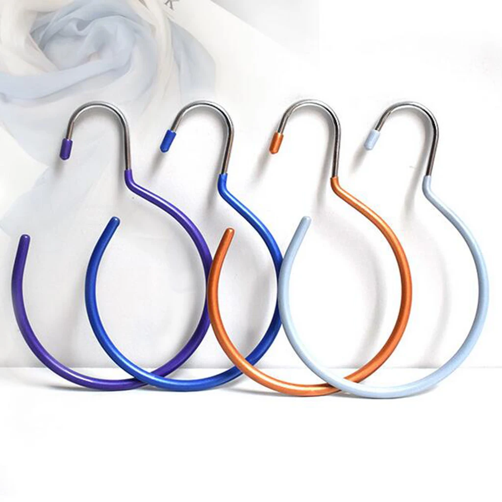 Gold/Silver/Blue Super Practical and Durable Scarf Display Storage Hanger Belt/Tie/Scarf Holder 4