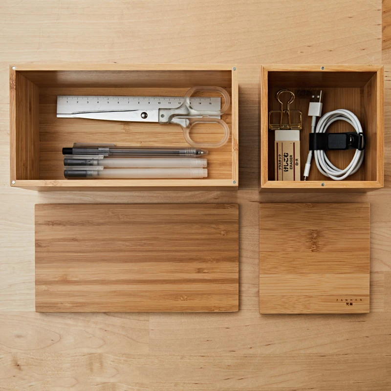 Exquisite Bamboo Office Storage Box With Lid Key Pen Makeup Cosmetic Lipstick Sundries Drawer Desktop Articles Organizer Exquisite Bamboo Office Storage Box With Lid Key Pen Makeup Cosmetic Lipstick Sundries Drawer Desktop Articles Organizer