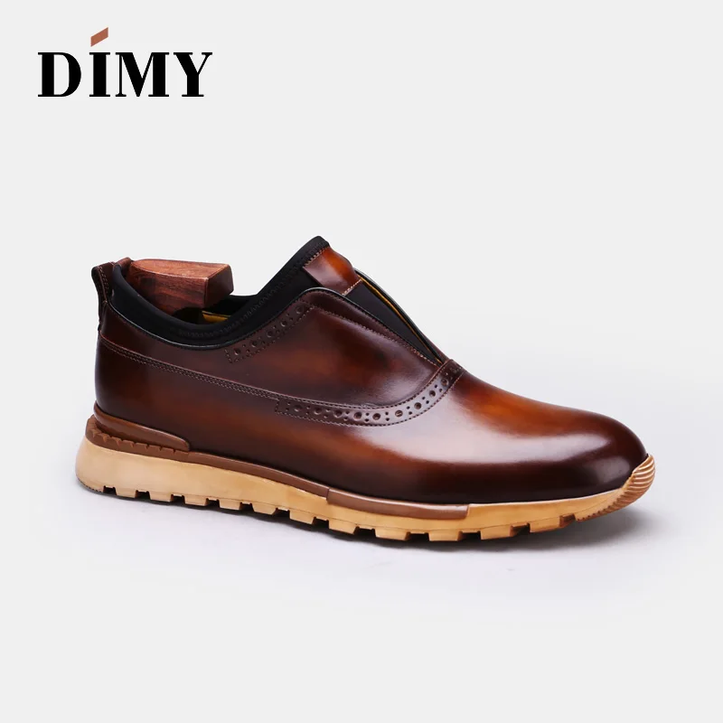 DIMY/2019 кожаная обувь мужская деловая модельная трендовая повседневная в