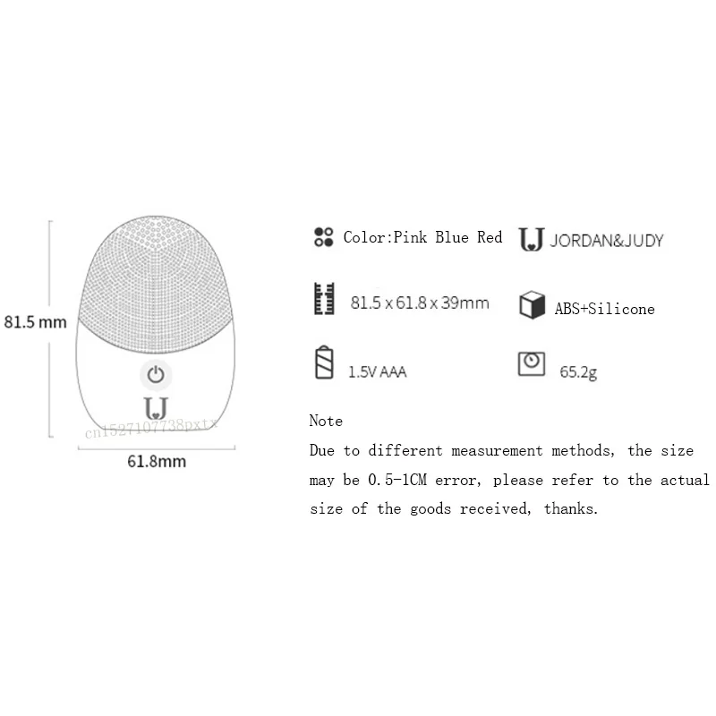 Xiaomi jordan& judy электрическая глубокая Чистящая Щетка массажная Соник для мытья лица Силиконовое очищающее средство для лица Уход за кожей