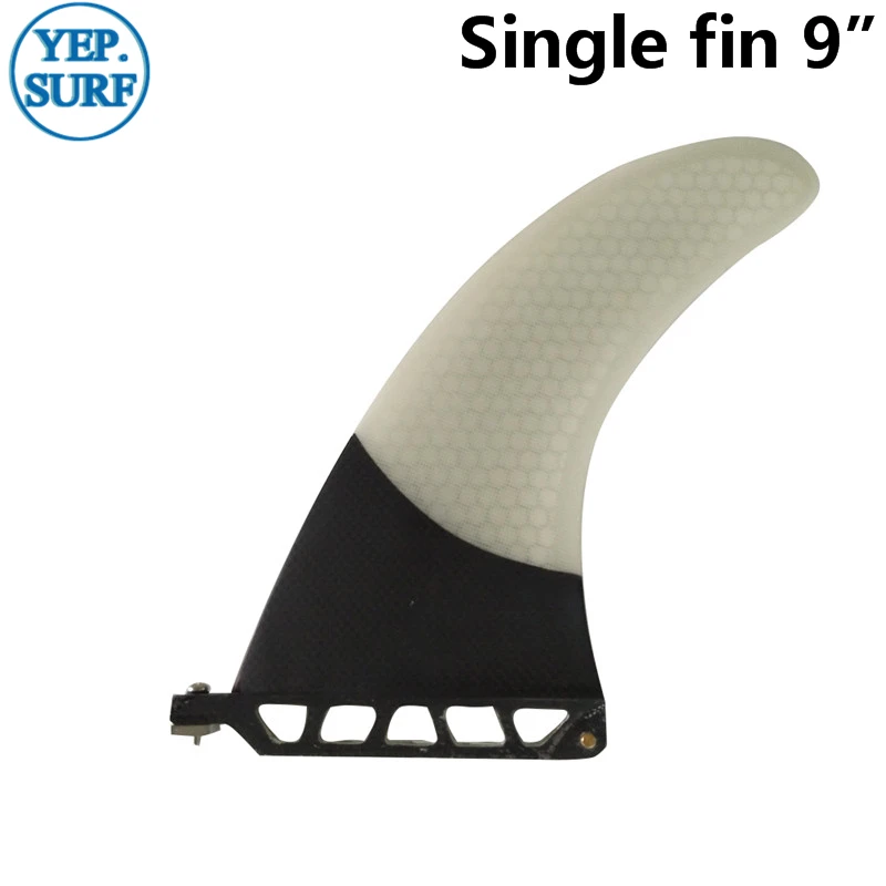 

Single Longboard Fins Surfing Single Fin 9" Surf Fin White color Fin