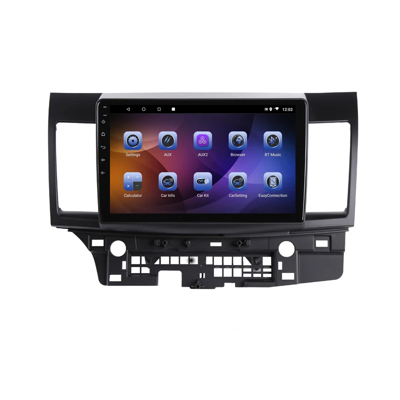 Discount 10" 4G RAM 2.5D IPS 8 CORE Android 9.1 Car DVD Multimedia Player GPS for Mitsubishi Lancer 2008 2009 - 2016 car radio navigation 1