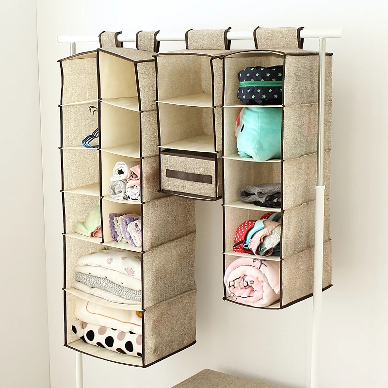 Unwoven closets hang bag Drawer suspension multi layer clothing storage