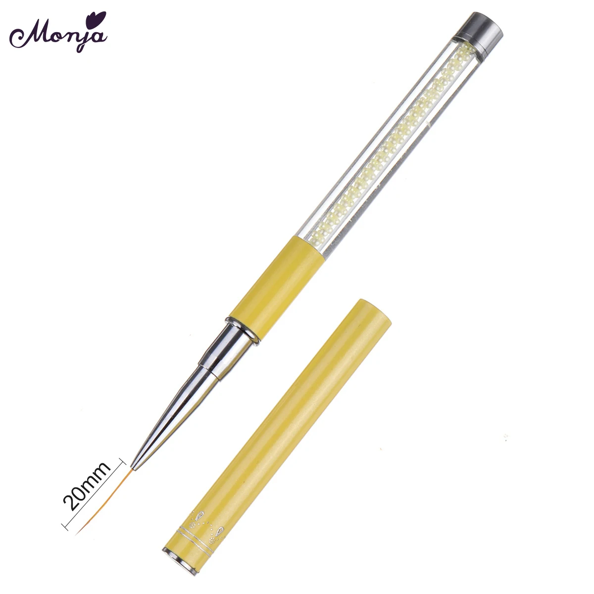 Monja дизайн ногтей скраб жемчуг стразы ручка живопись из линий кисти цветок полосы лайнер DIY дизайн ручка для рисования инструмент для маникюра