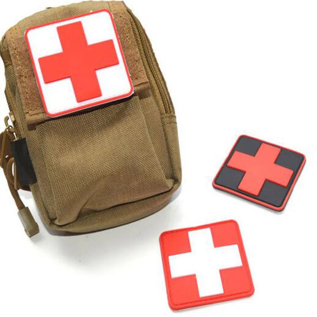 Прекрасный Открытый продукты ПВХ патч повязки медицинского спасения Красного Креста главе мораль военные значки патчи