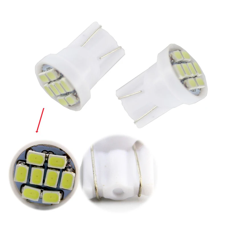 4000 шт. T10 1206 3020 8SMD w5w 194 168 192 авто на танкетке 8 светодиодов SMD Автомобильный Клин Освещение постоянного тока 12 V Габаритные огни