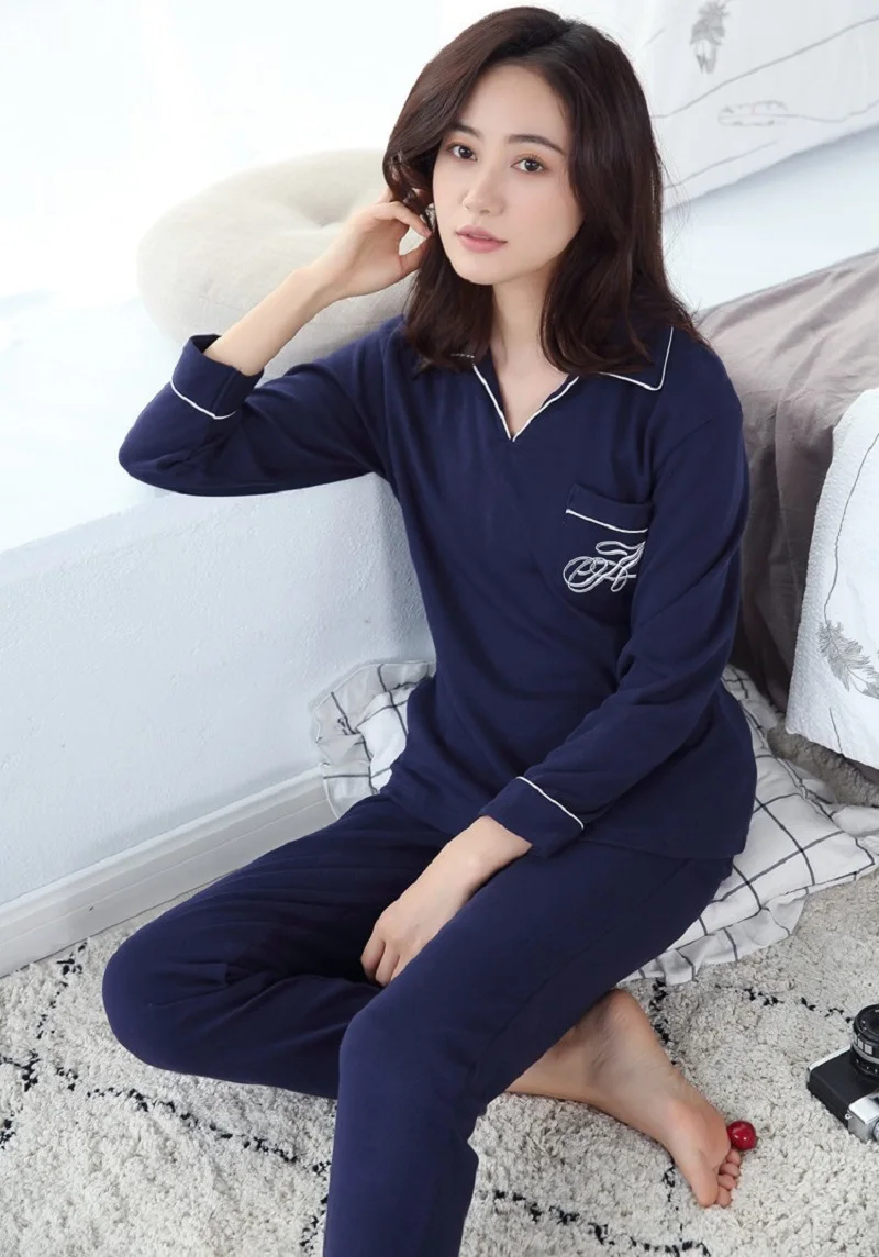 women spring cotton pullover home clothing (8)
