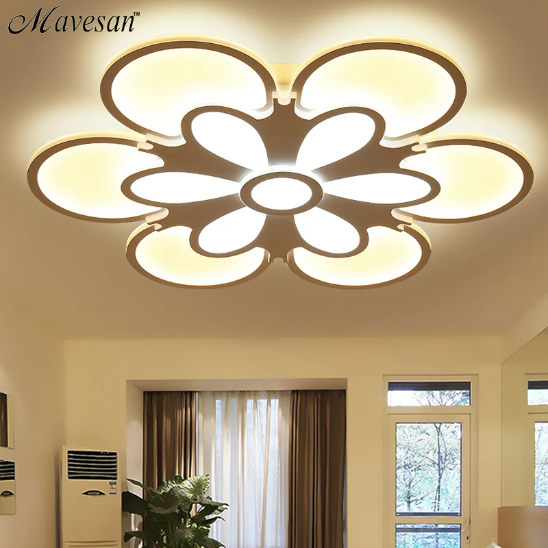 

New Remote control Modern ceiling lights for living room Bedroom living room ceiling lamp acrylic aluminum body LED ceiling Lamp