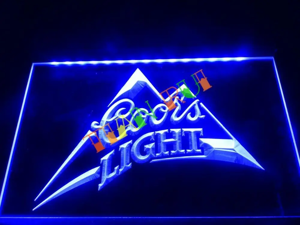 

LA004- Coors Light Beer Bar Pub Logo LED Neon Light Sign