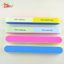 Sponge Nail File Buffer Block 12 pz/lotto Bordo di Smeriglio 6 Vie Manicure Strumenti Nail Nail Art polacco smooth(China)