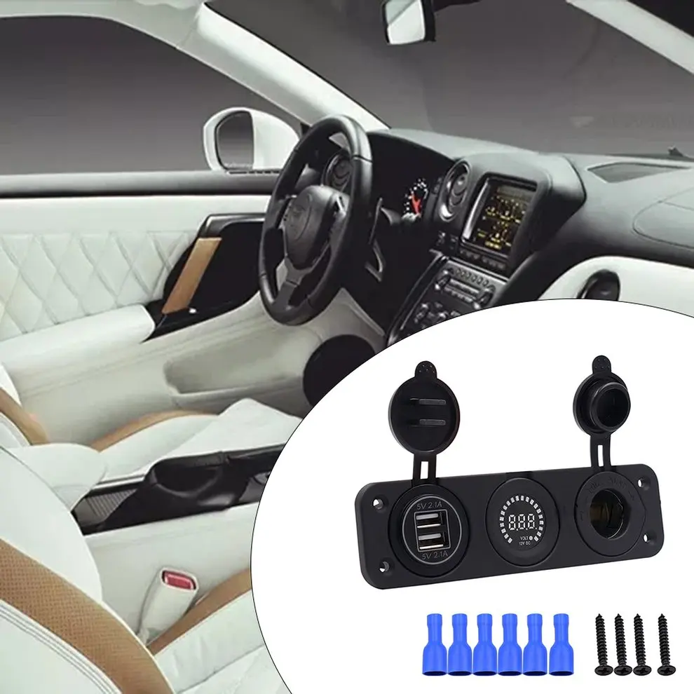 CS-489C3 Автомобиль Мотоцикл Мощность Порты и разъёмы USB адаптер 12 V/24 V пробки прикуривателя автомобиля аксессуары