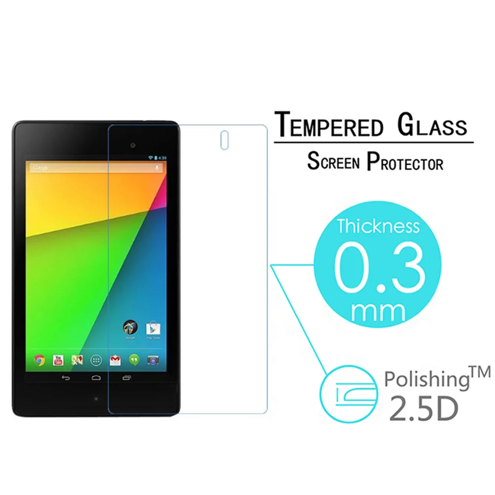 Для LG GOOGLE NEXUS 7 II 2nd 0 2013 9H 3 мм 2.5D твердое покрытие экрана Премиум Закаленное стекло