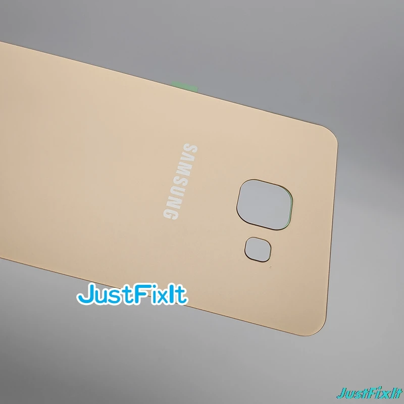Для Samsung Galaxy A5 A510 A510F A510H задняя крышка батарейного отсека задняя стеклянная крышка Корпус чехол Замена батарейного отсека - Цвет: Gold