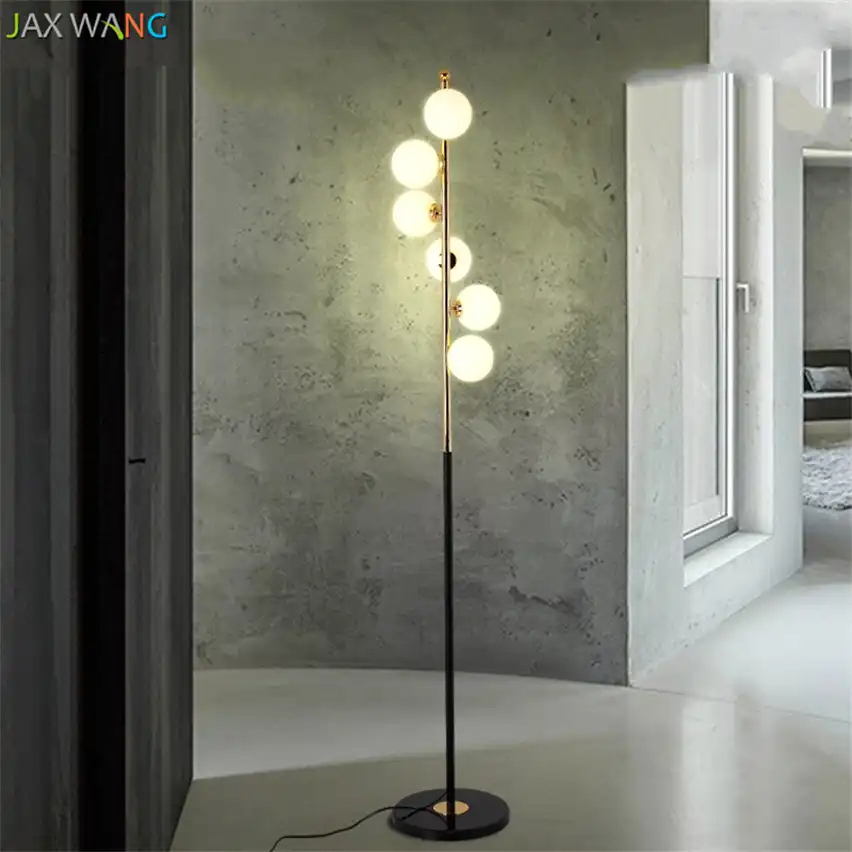Modern Nordic Led Designer Floor Lamps For Living Room Creative Bubble Gl Decor Standing Lights Study Bedroom Stand Tall Lamp Aliexpress Modern Nordic Led Designer Floor Lamps