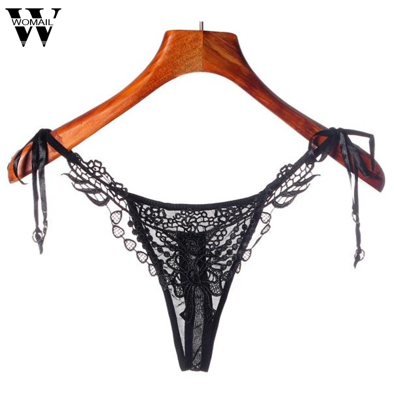 Women Sexy Lace Lady G String Thongs Panties Underwear Black Color High Quality Beauty T For 