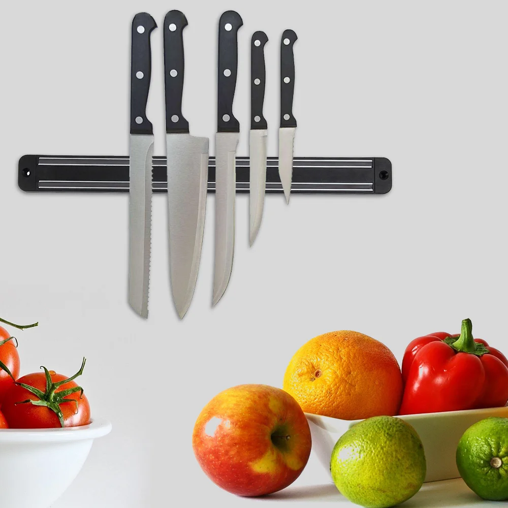 13 inch kitchen Knife Holder bar Wall Mount ABS metal Knife stand For Block