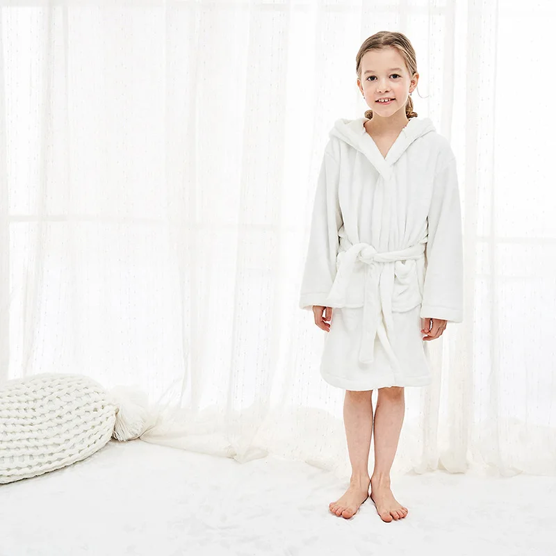 

2019 Children Bath robes 3-8 years Cow beach wear Baby girls boys clothes animal sleep Robes Hooded roupa infantil de banho