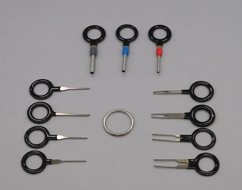 

11PCS Auto Car Plug Circuit Board Wire Harness Terminal Extraction Pick Connector Crimp Pin Back Needle Remove Repair Tool Set