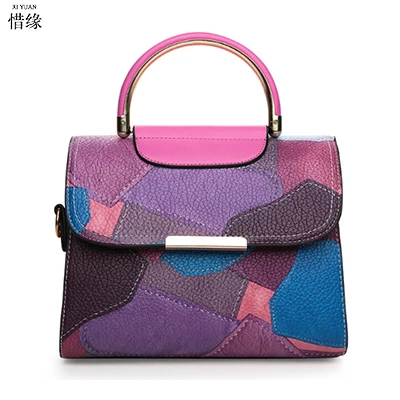 

Women Top-Handle Bags Female Large Tote Handbags Business Shoulder Bags Women PU Leather Crossbody Bag bolsos mujer purple/gray