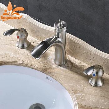 

Hot sell Bathroom Basin Sink Faucet Bathtub Mixer Faucet Double Handle Hot and Cold Water Faucets