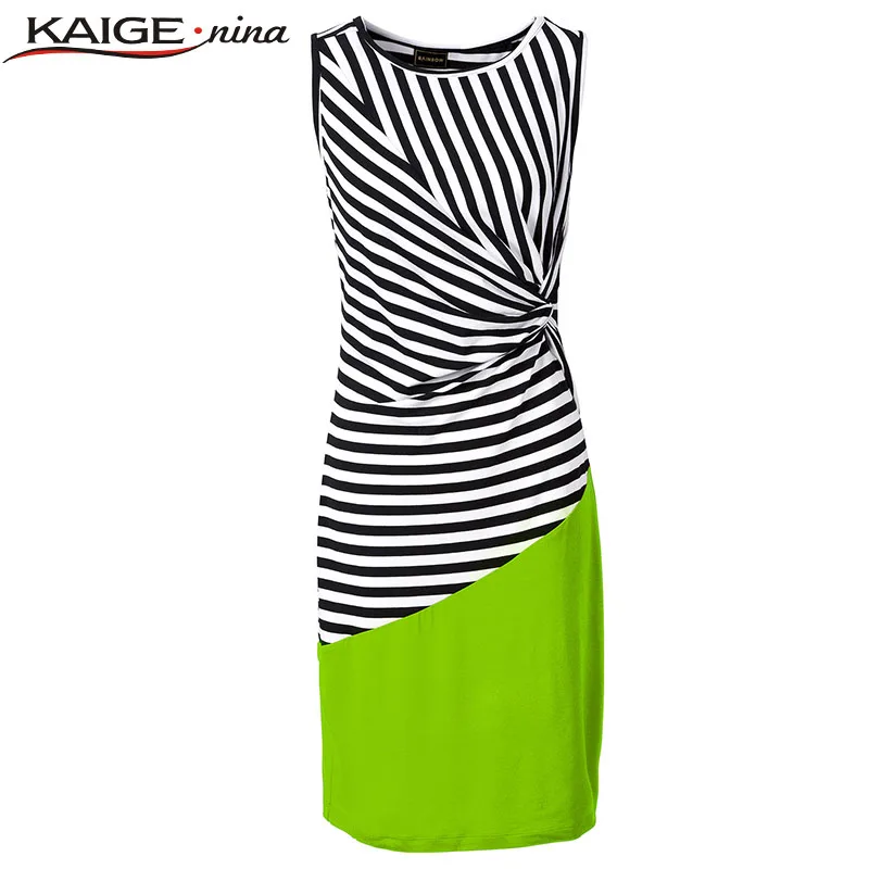 Kaige. نينا جديد أزياء الساخن بيع المرأة أكمام مستقيم قصيرة عارضة اللباس 9015 a