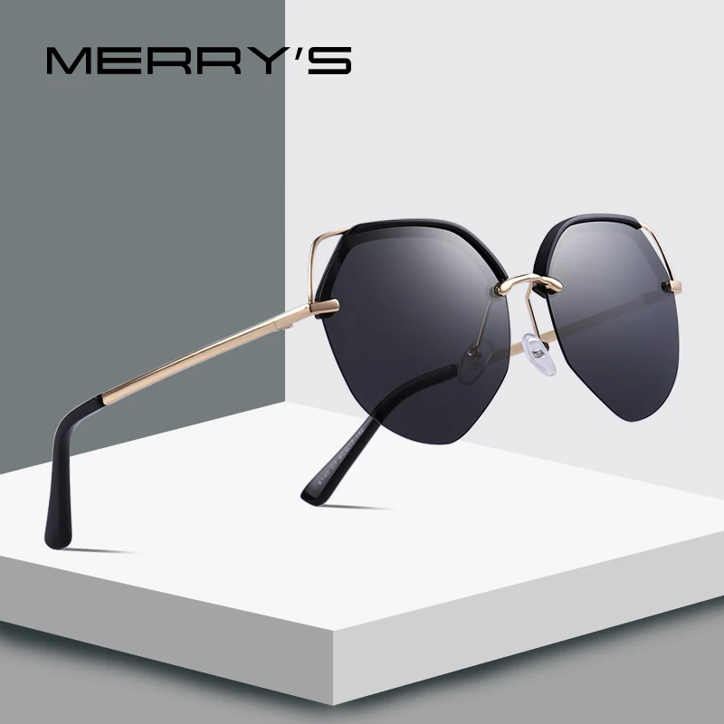 

MERRYS DESIGN Women Luxury Cat Eye Polarized Sunglasses Metal Temple UV400 Protection S6217