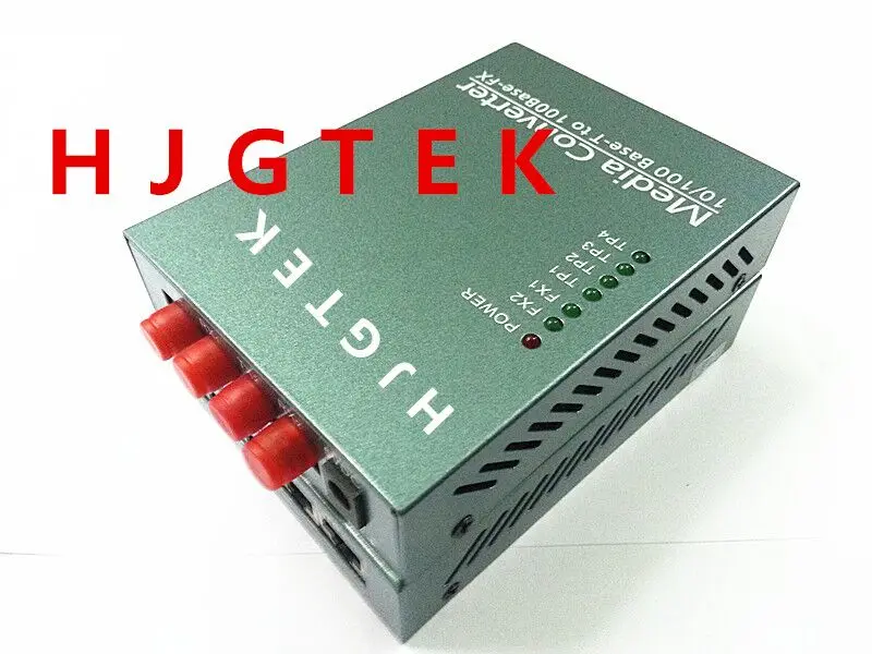 

2FX/4TX Fast Ethernet Fiber Switch 10/100Mbps Optical Media Converter Singlemode Duplex 4 UTP RJ-45 to FC Connector