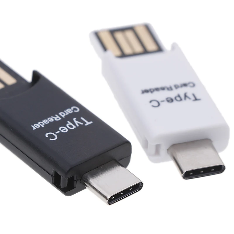 Считыватель карт type-C USB 3,1 USB-C/USB 2,0 OTG внешний тонкий портативный считыватель карт type C