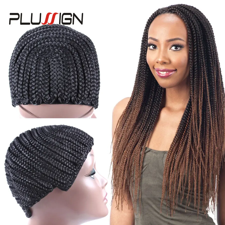 Plussign Cornrow Wig Cap For Making Wigs 1 Piece Wholesale Box Braided