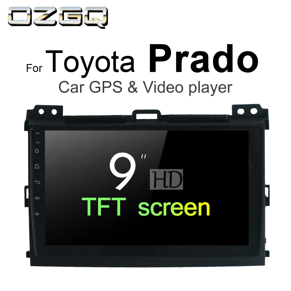 OZGQ Android 7 1 Автомобильный плеер для Toyota Prado 120/J120 Land Cruiser HD экран Авто GPS Navi BT Радио ТВ