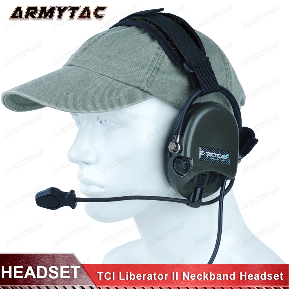 

Z-Tactical TCI Liberator II Neckband Headset Military Hunting Wargame Airsoft Tactical Comtac Noise Reduction Headphone Z039