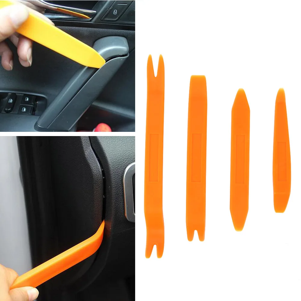 

WHDZ 4pcs Auto Car Radio Door Clip Panel Trim Dash Audio Removal Installer Pry Tool Car-styling