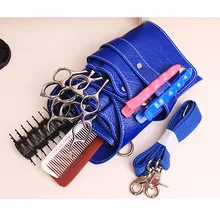 201 парикмахерские инструменты сумка на плечо из искусственной кожи Парикмахерская кобура для ножниц карман сумка ножницы-гребень держатель поясные сумки WH998