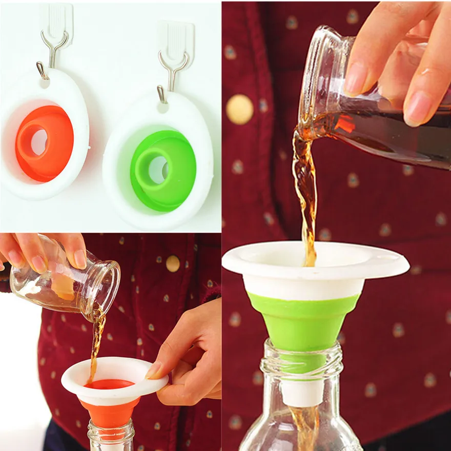 Купить мини-силиконовая практическая складная воронка симпатичные ...